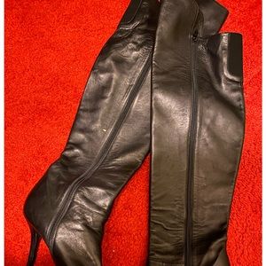 Over the knee Smoking hot lambskin leather Beauties